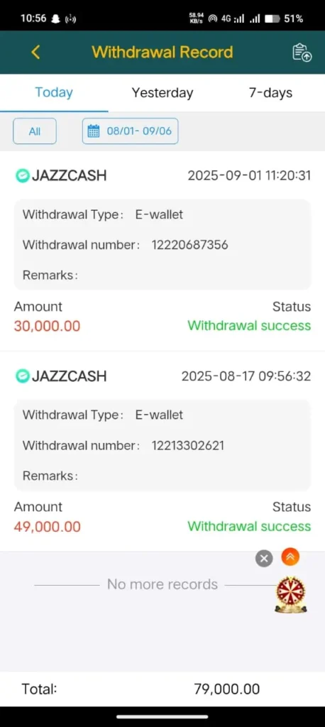bn55 withdrawal
